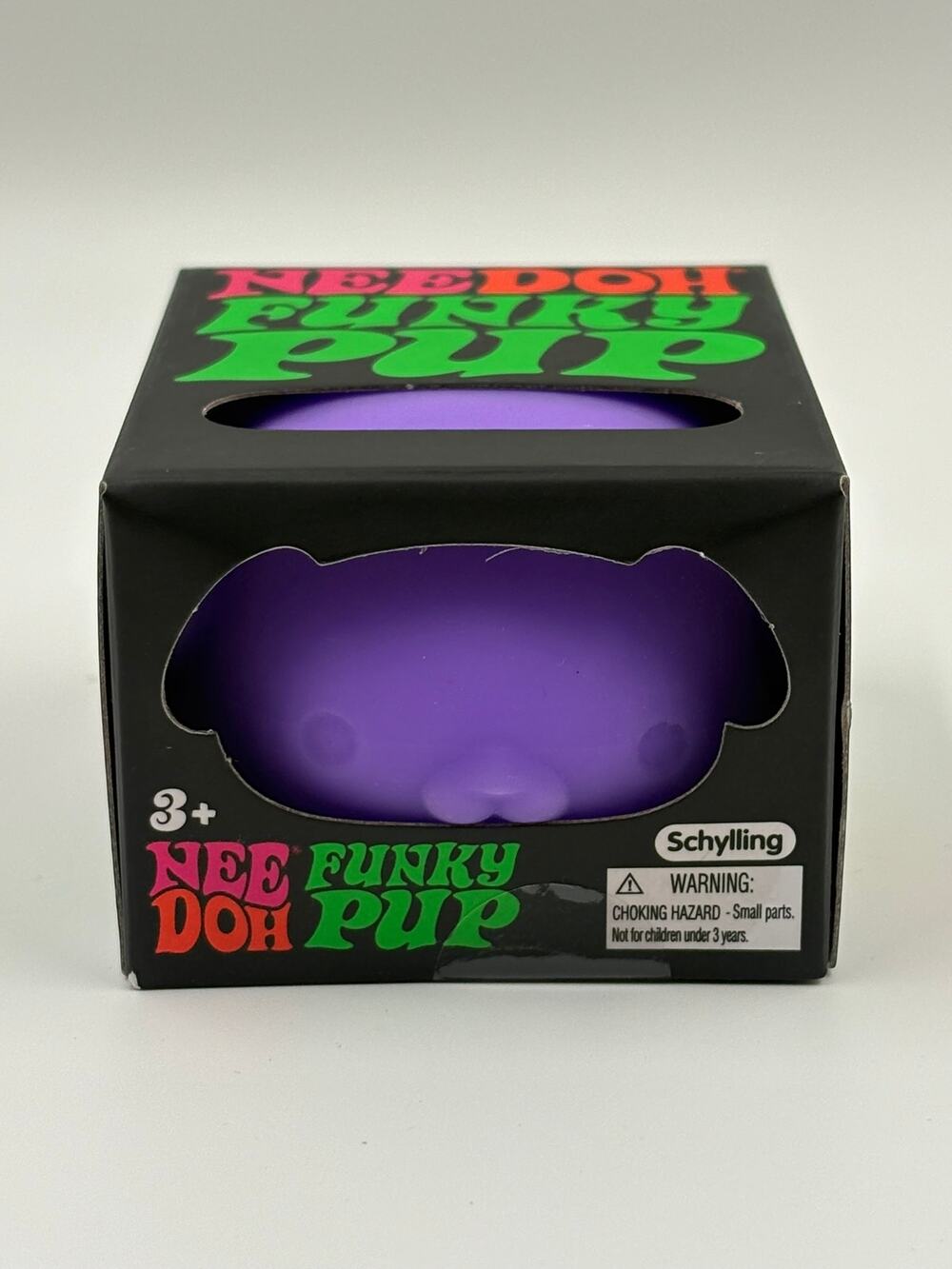NeeDoh Funky Pup Purple Dog Squishy Sensory Fidget Toy Schylling NEW